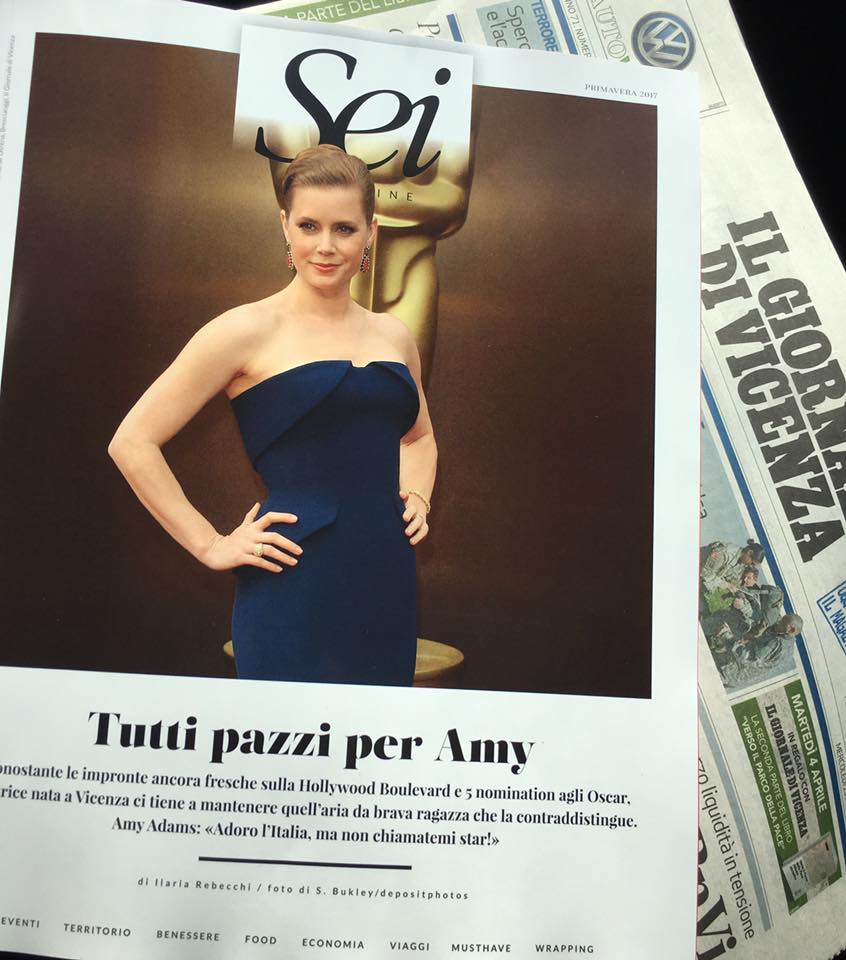 Amy Adams ilaria rebecchi sei magazine intervista cover story vicenza veneto venezia