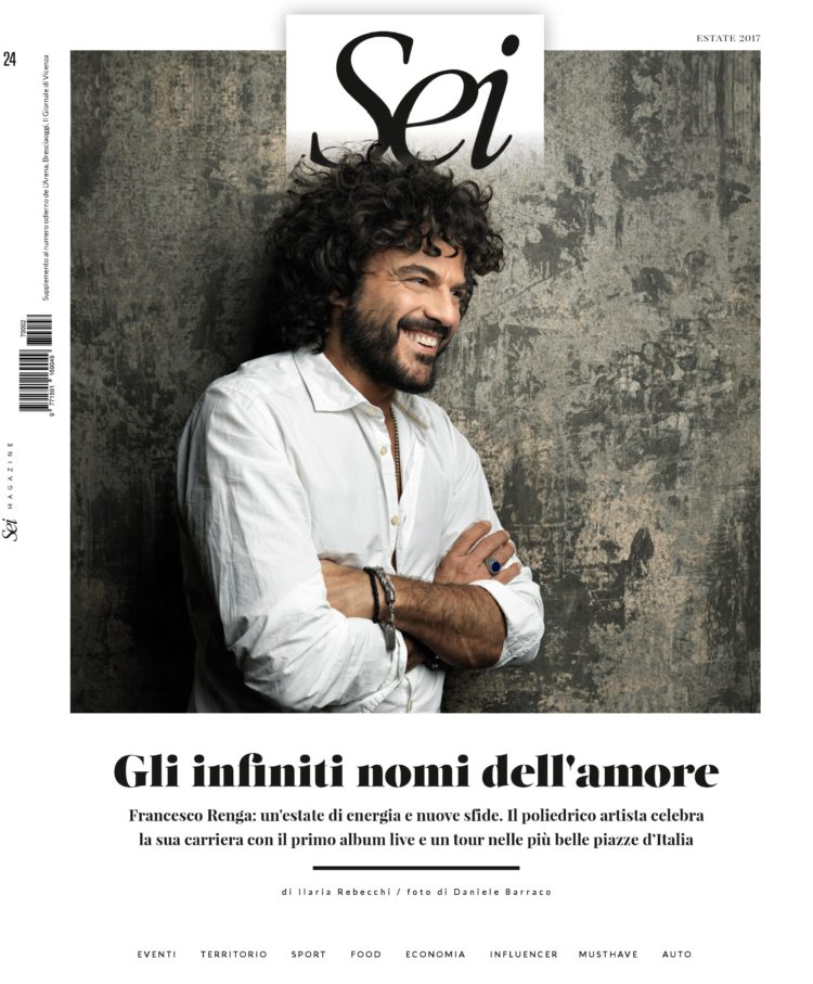 intervista a Francesco Renga sei magazine cover story scriverò il tuo nome tour ilaria rebecchi